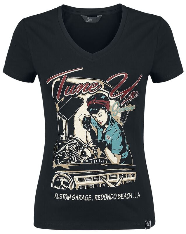 gothicana by emp "Tune Up" T-Shirt black by Queen Kerosin
