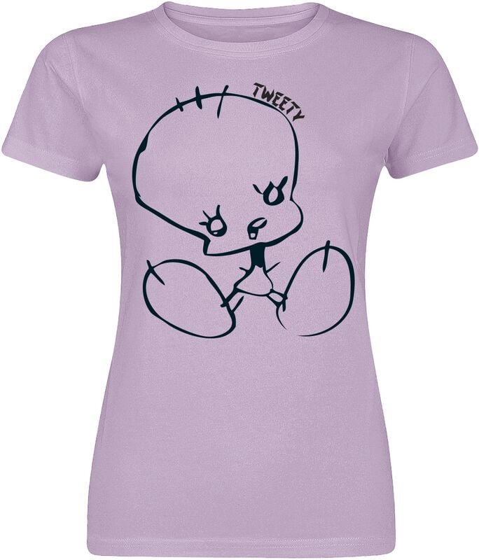 gothicana by emp "Tweety - Doodle" T-Shirt lilac by Looney Tunes