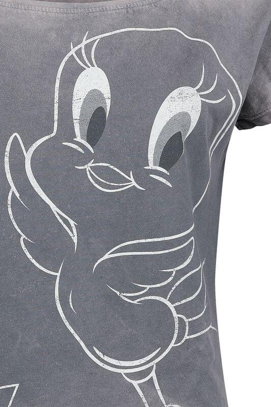 Gothicana By Emp "Tweety" T-Shirt Light Pink By Looney Tunes