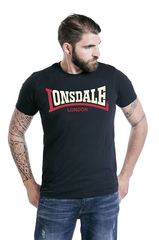 Gothicana By Emp "Two Tone" T-Shirt Black By Lonsdale London