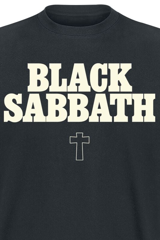 Gothicana By Emp "Typo Cross" T-Shirt Black By Black Sabbath