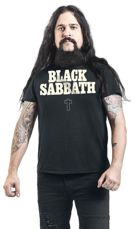 Gothicana By Emp "Typo Cross" T-Shirt Black By Black Sabbath