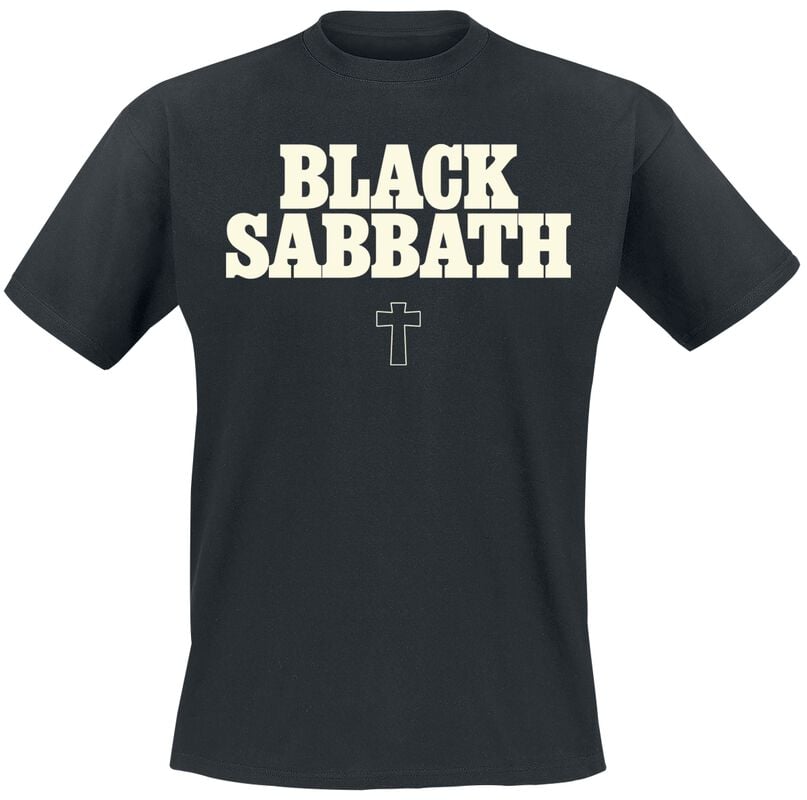 gothicana by emp "Typo Cross" T-Shirt black by Black Sabbath