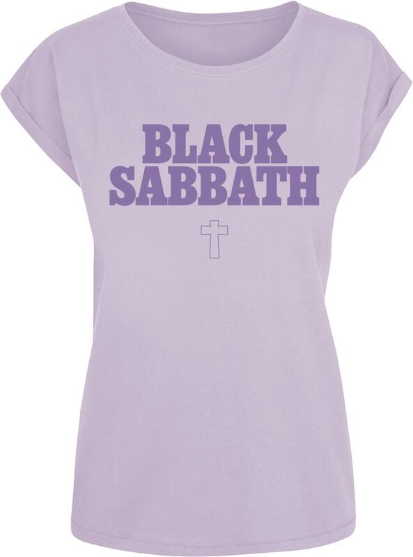 gothicana by emp "Typo Cross" T-Shirt lilac by Black Sabbath