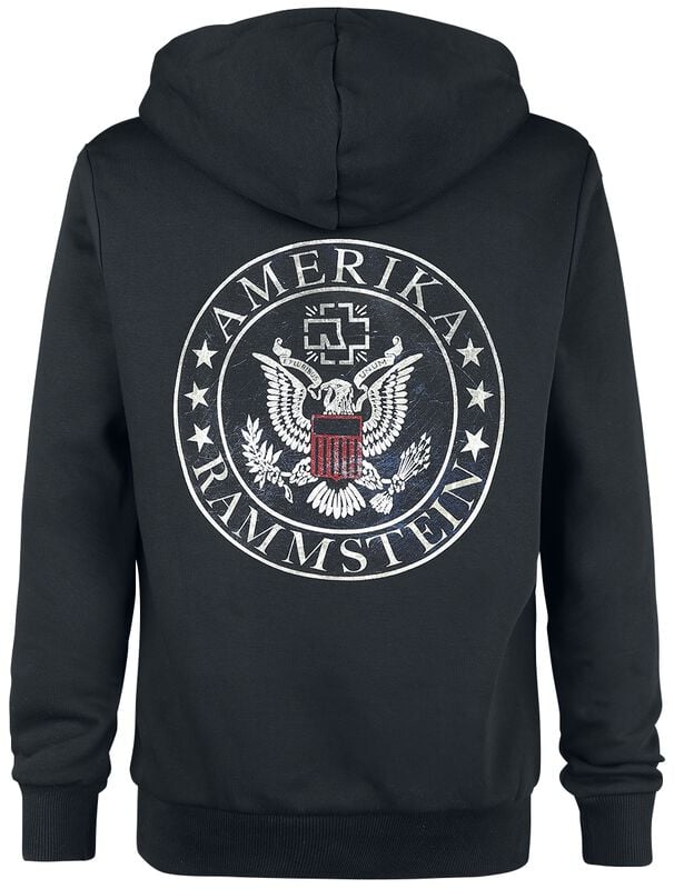 Gothicana By Emp "United States" Hoodie Jacket Black By Rammstein