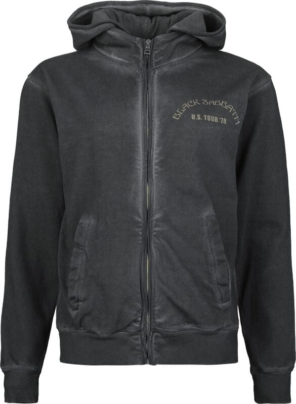 gothicana by emp "US Tour 78" Hoodie Jacket anthracite by Black Sabbath