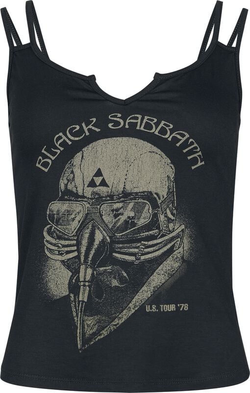 gothicana by emp "US Tour 78" Top black by Black Sabbath