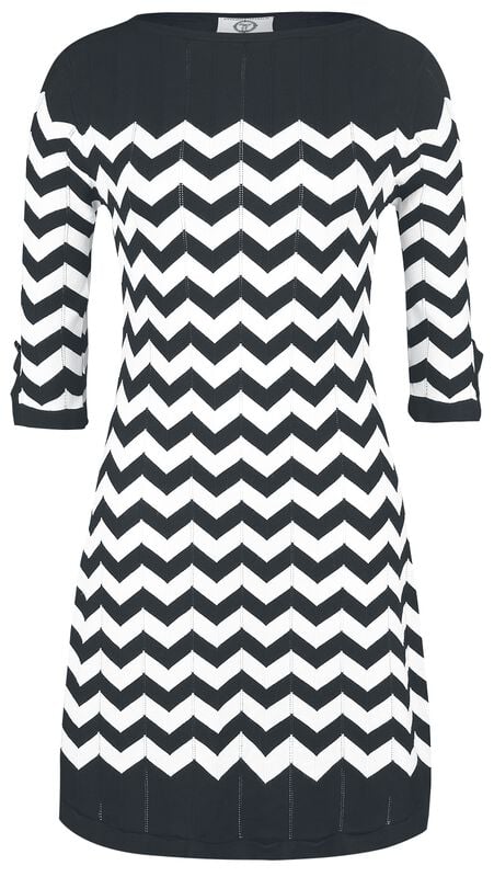 Gothicana By Emp "Vanilla Dress" Mini Dress Black-white By Dancing Days