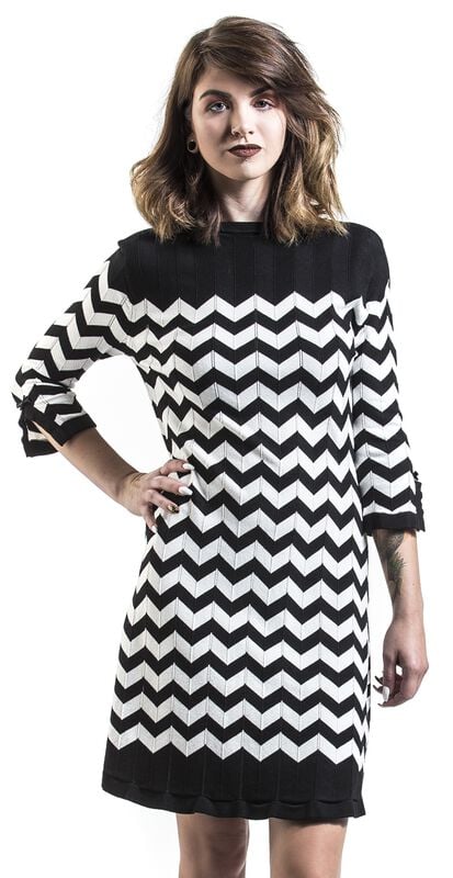 gothicana by emp "Vanilla Dress" Mini Dress black-white by Dancing Days