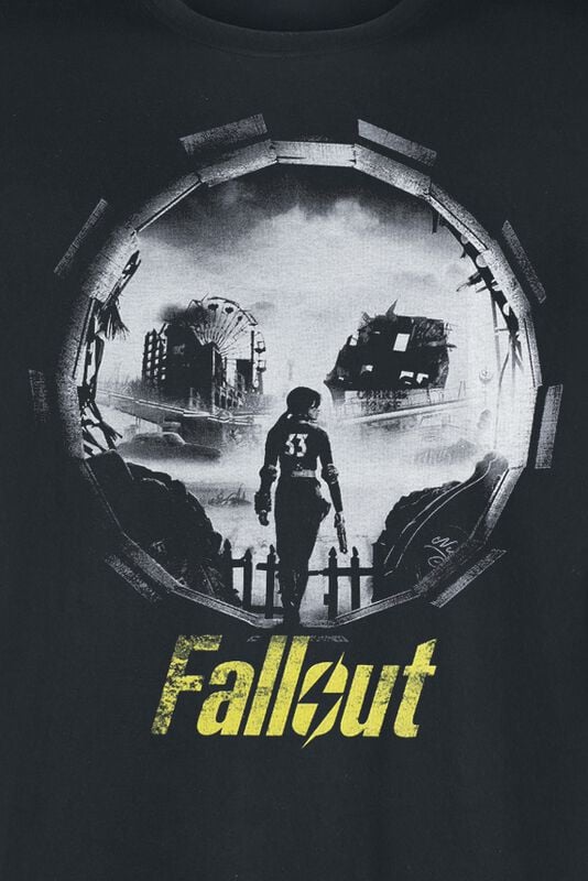Gothicana By Emp "Vault 33 - Into The Wasteland" T-Shirt Black By Fallout