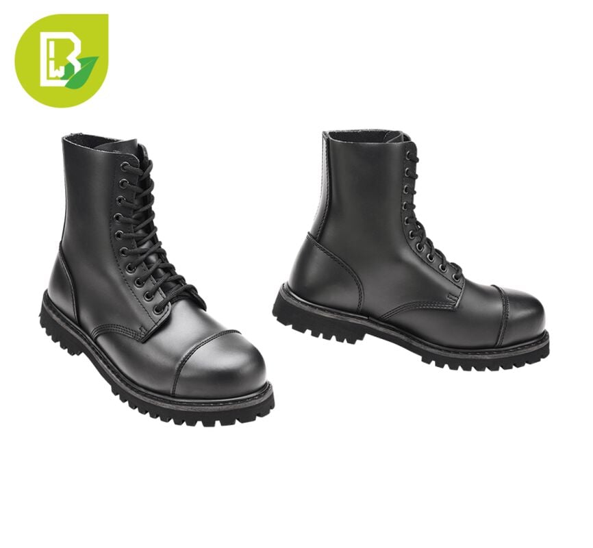 Gothicana By Emp "Vegantom 10 Eyelett Boots" Boot Black By Brandit