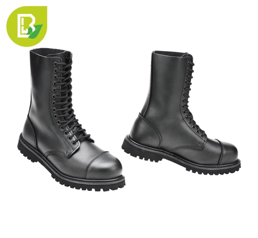 Gothicana By Emp "Vegantom 14 Eyelet Boots" Boot Black By Brandit