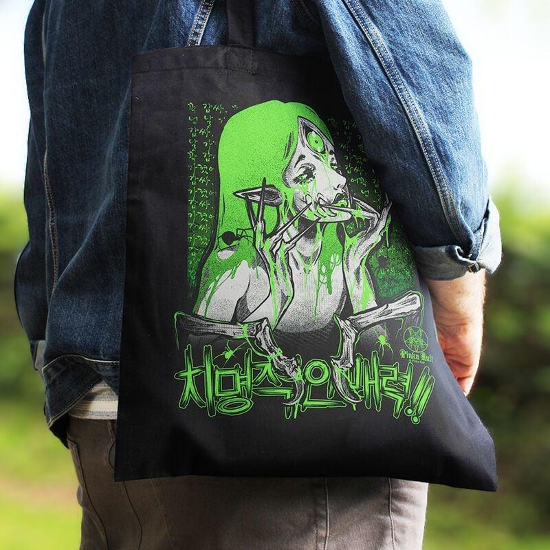 Gothicana By Emp "Venom" Fabric Bag Black By Pinku Kult
