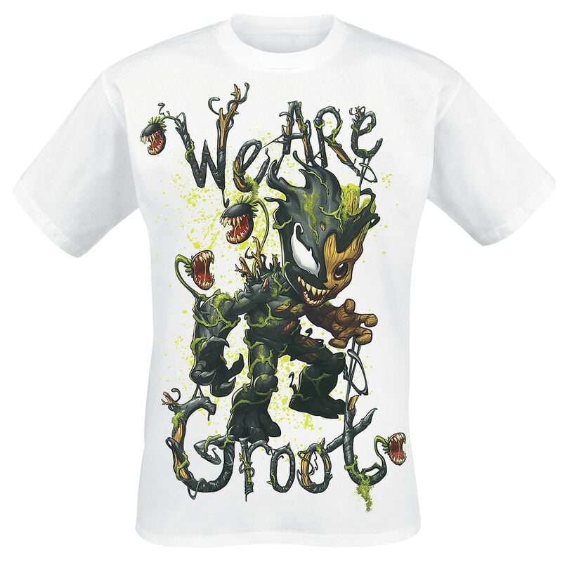 gothicana by emp "Venomized Groot - We Are Groot" T-Shirt white by Marvel