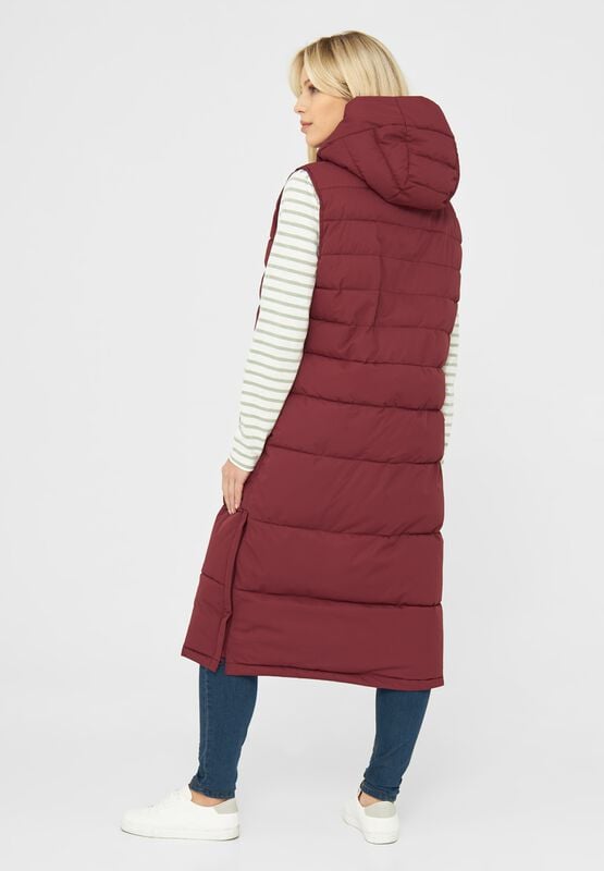 Gothicana By Emp "Vestholm Long" Vest Red By Derbe Hamburg