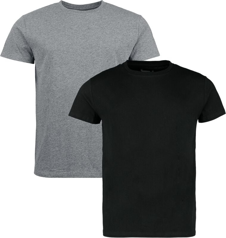 gothicana by emp "Vests (2-pack)" T-Shirt black-dark grey by RED by EMP