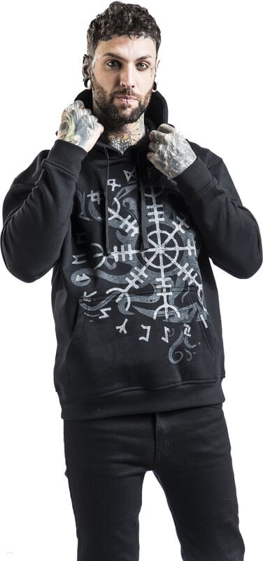 Gothicana By Emp "Vicero Shield" Hoodie Black By Outer Vision