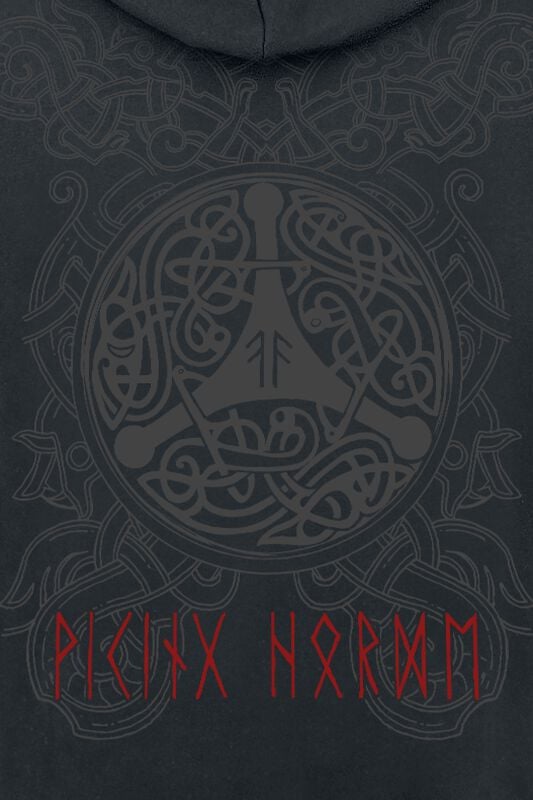 Gothicana By Emp "Viking Horde" Hoodie Jacket Black By Amon Amarth