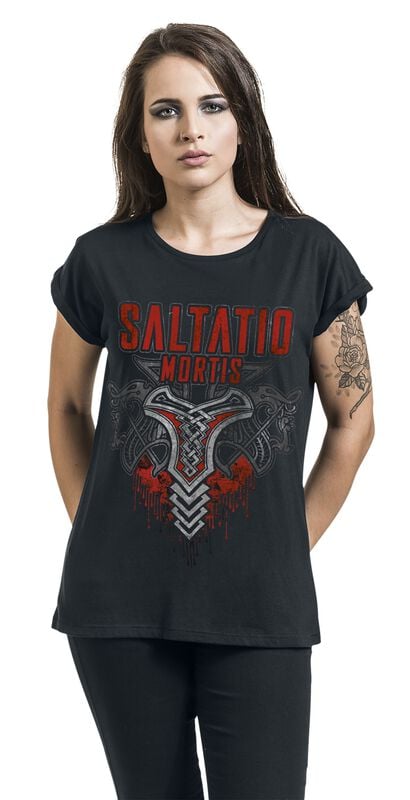 Gothicana By Emp "Viking Logo" T-Shirt Black By Saltatio Mortis