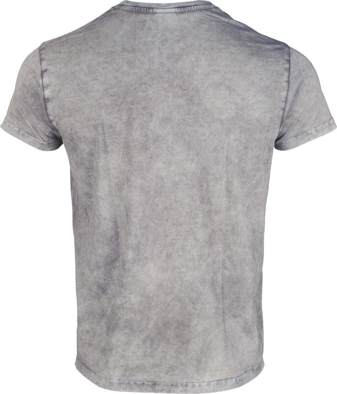Gothicana By Emp "Viking" T-Shirt Mottled Grey By Lobo Negro