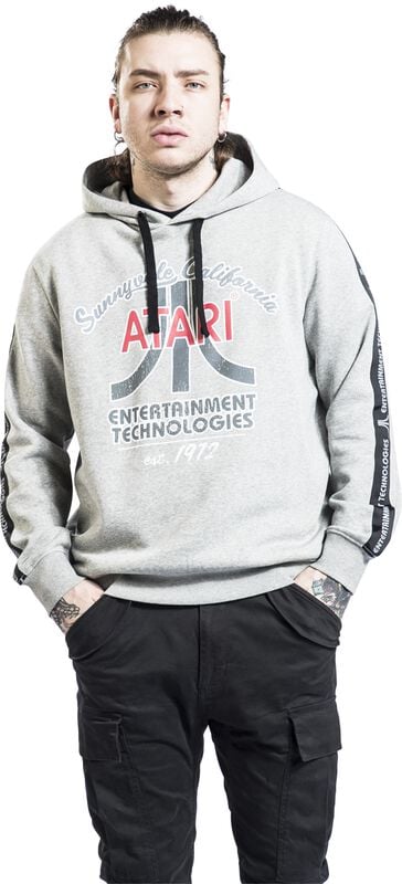 Gothicana By Emp "Vintage Logo" Hoodie Mottled Grey By Atari