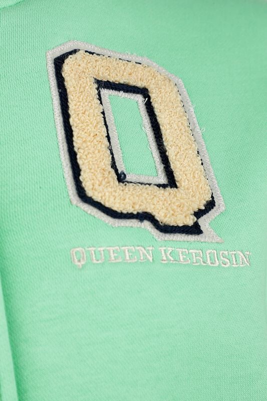 Gothicana By Emp "Vintage Love" Varsity Jacket Beige-green By Queen Kerosin