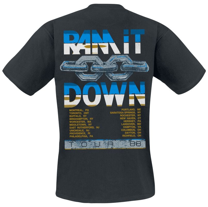 Gothicana By Emp "Vintage Ram It Down Tour Dates" T-Shirt Black By Judas Priest