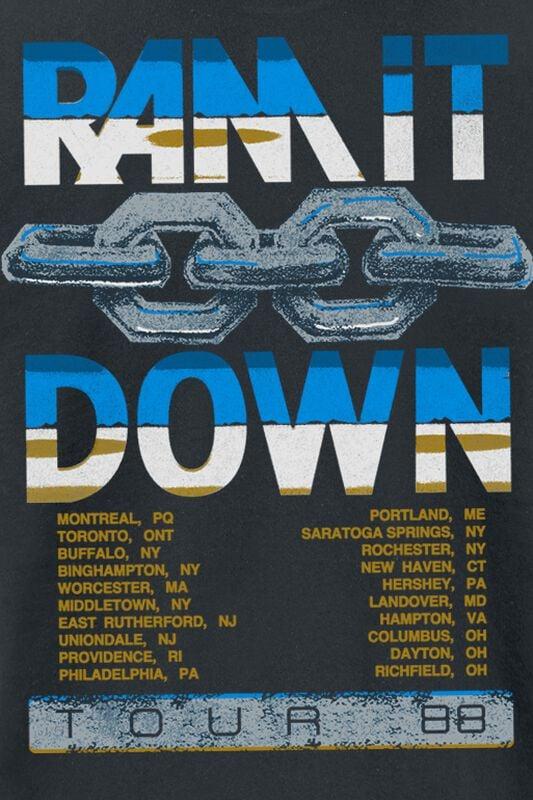 Gothicana By Emp "Vintage Ram It Down Tour Dates" T-Shirt Black By Judas Priest