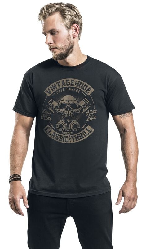 Gothicana By Emp "Vintage Ride" T-Shirt Black By Gasoline Bandit