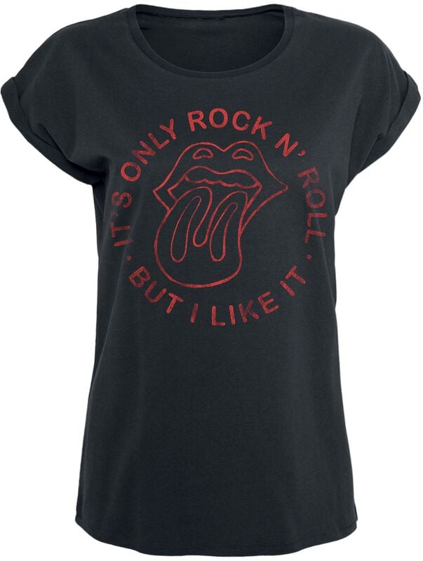 gothicana by emp "Vintage Rock N Roll Tongue" T-Shirt black by The Rolling Stones