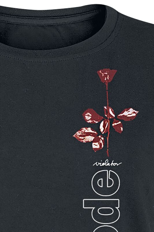 Gothicana By Emp "Violator Side Rose" T-Shirt Black By Depeche Mode