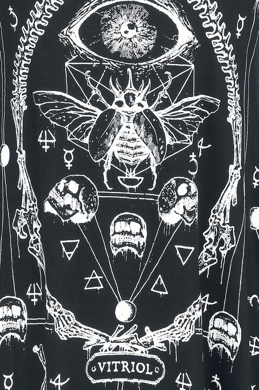 Gothicana By Emp "Vitriol Skull Mesh" Top Black By Jawbreaker