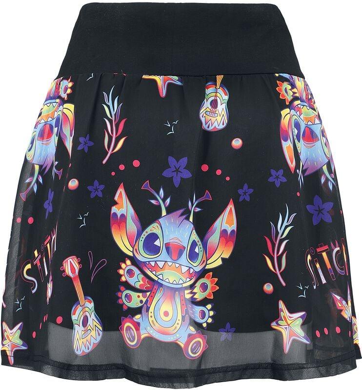 Gothicana By Emp "Viva Mexico" Mini Skirt Multicolour By Lilo & Stitch
