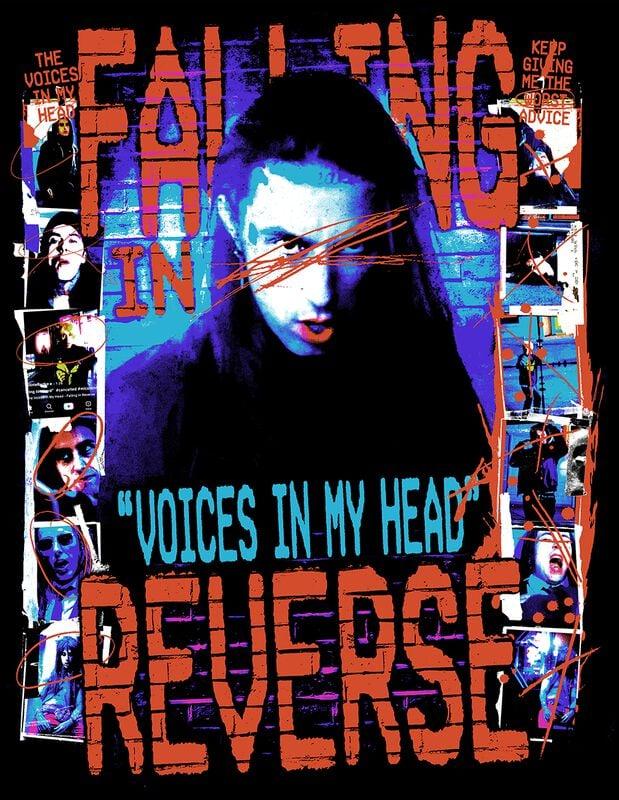 Gothicana By Emp "Voice College" T-Shirt Black By Falling In Reverse