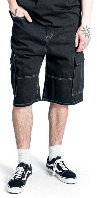 Gothicana By Emp "Voyager Shorts - Rinse" Shorts Black By Chet Rock
