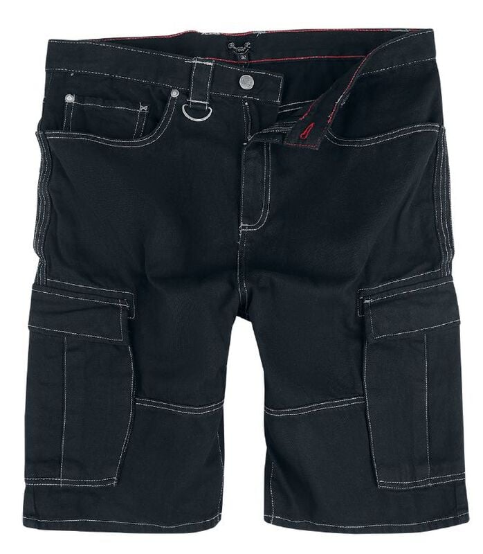 gothicana by emp "Voyager Shorts - Rinse" Shorts black by Chet Rock