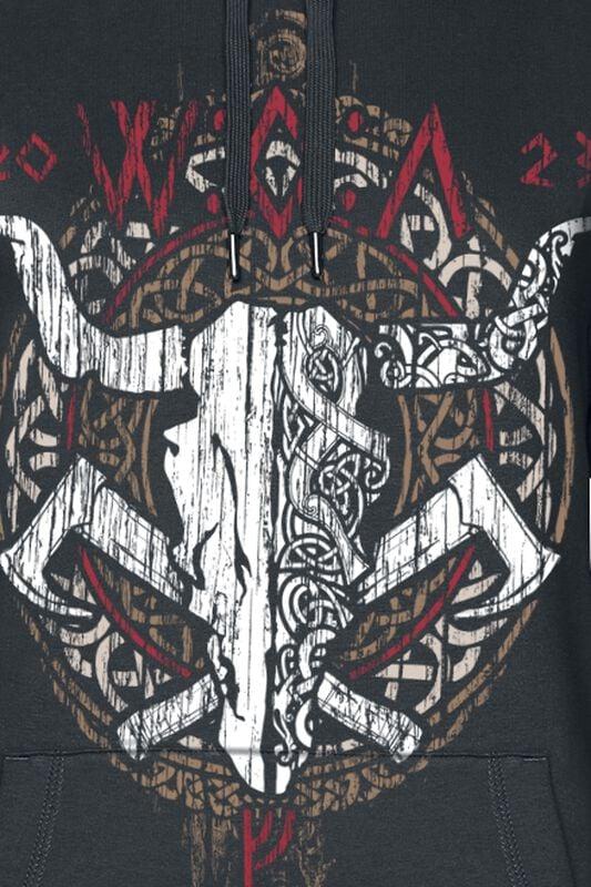 Gothicana By Emp "W.O.A. - Wacken Awaits" Hoodie Black By Wacken Open Air