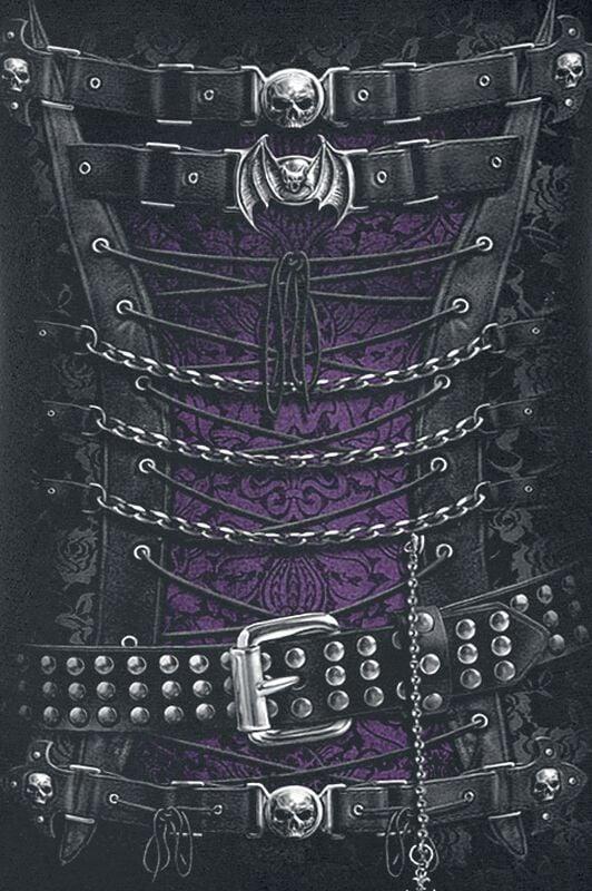 Gothicana By Emp "Waisted Corset" T-Shirt Black By Spiral