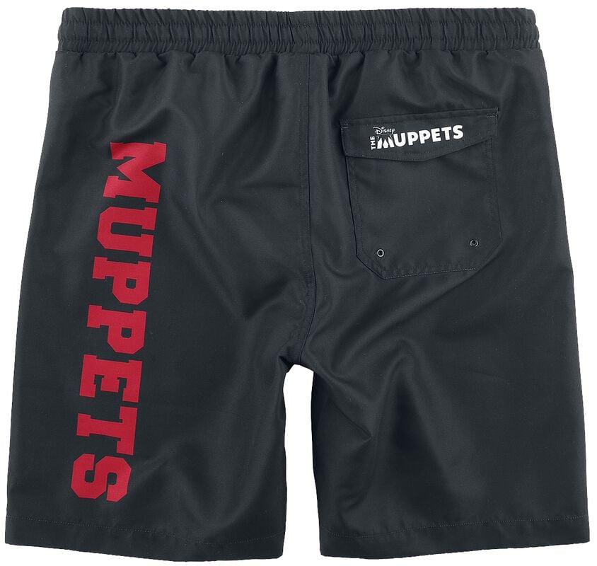 Gothicana By Emp "Waldorf & Statler - Old School" Swim Shorts Black By The Muppets