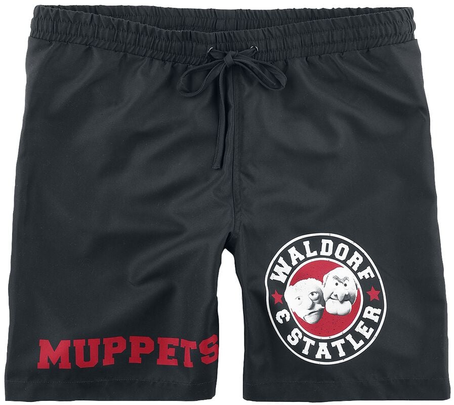 gothicana by emp "Waldorf & Statler - Old School" Swim Shorts black by The Muppets