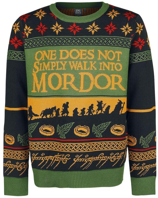 gothicana by emp "Walk Into Mordor" Christmas jumper multicolour by The Lord Of The Rings