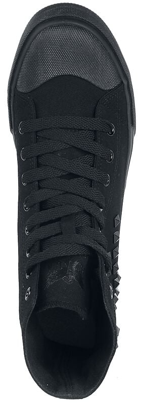 Gothicana By Emp "Walk The Line" Sneakers High Black By Black Premium By EMP