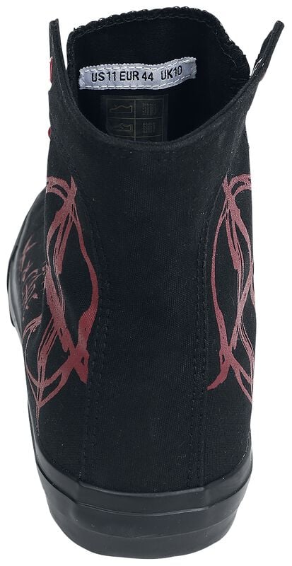 Gothicana By Emp "Walk The Line" Sneakers High Black By RED By EMP