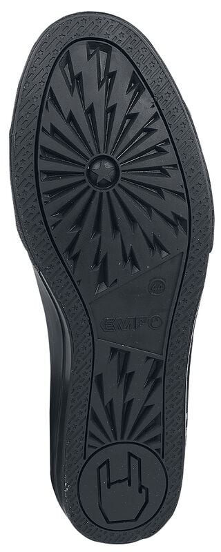 Gothicana By Emp "Walk The Line" Sneakers High Black By RED By EMP
