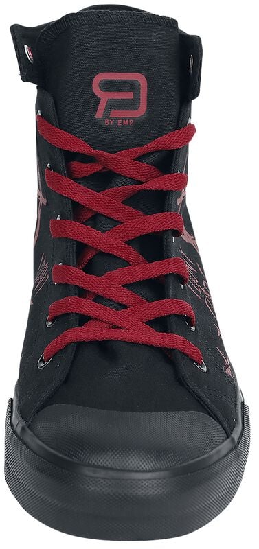 Gothicana By Emp "Walk The Line" Sneakers High Black By RED By EMP