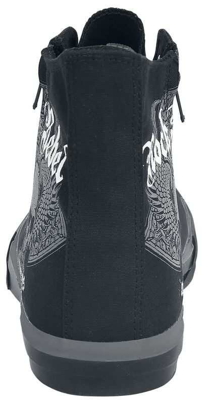 Gothicana By Emp "Walk The Line" Sneakers High Black By Rock Rebel By EMP