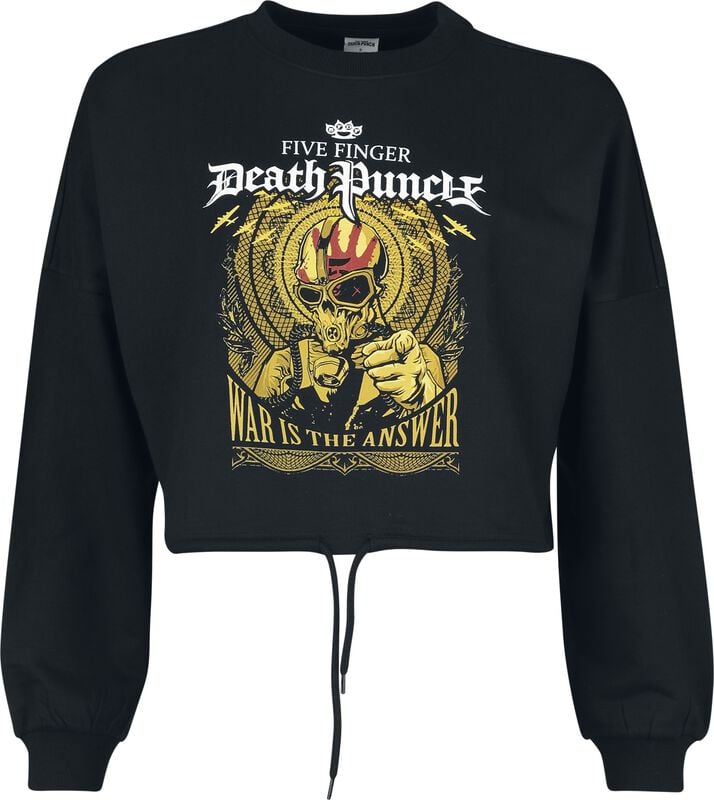 gothicana by emp "War Is The Answer" Sweatshirt black by Five Finger Death Punch