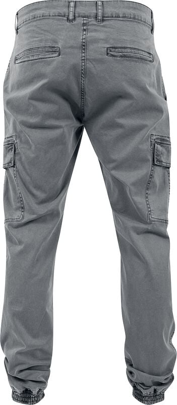 Gothicana By Emp "Washed Cargo Twill Jogging Bottoms" Cargo Trousers Grey By Urban Classics