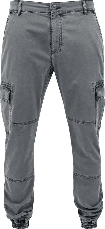 gothicana by emp "Washed Cargo Twill Jogging Bottoms" Cargo Trousers grey by Urban Classics