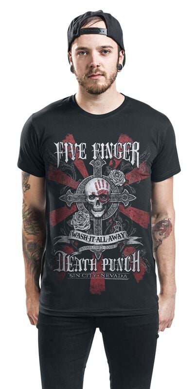 Gothicana By Emp "WashIt Away" T-Shirt Black By Five Finger Death Punch